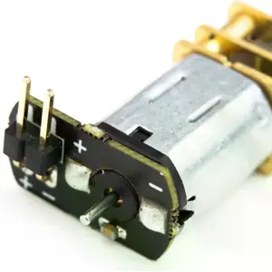 Micro motor DC con reductor metálico 6V 420rpm 50:1 - 26x12x10mm - con pines de conexión