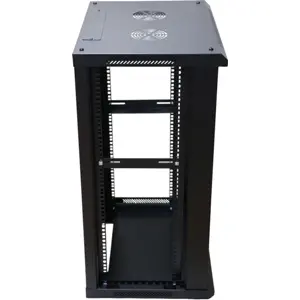 Armário bastidor (Rack) 19'' de parede 18U 600×450×898mm - pré montado