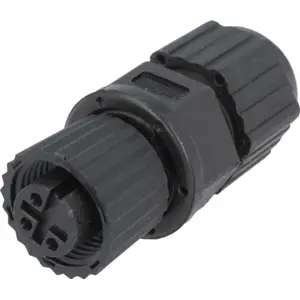 Ficha M12 3 pinos fêmea de soldar 250V 4A - Code A