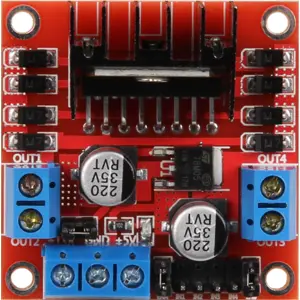 Módulo controlador de 2 motores DC ou 1 Stepper (L298N) compatível c/ Raspberry e Arduino