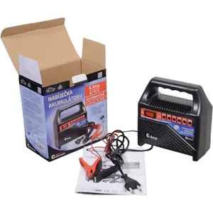 Cargador de baterías (15-60Ah) para coche y motos - 6/12V 6A