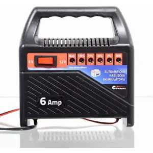 Cargador de baterías (15-60Ah) para coche y motos - 6/12V 6A