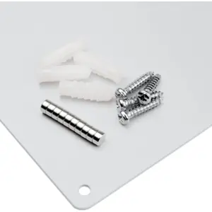 Quadro magnético branco 40x40cm + 10 ímanes
