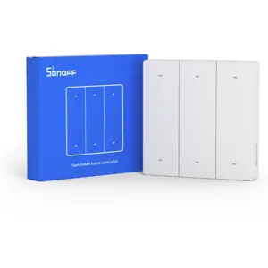 Controlo remoto eWeLink-Remote de 6 botões para cenários de automação doméstica - Branco