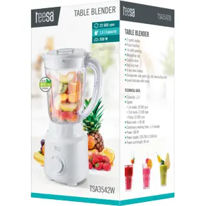 Liquidificadora 230V 500W 22.000RPM - 1.5L (BPA Free) - Branco
