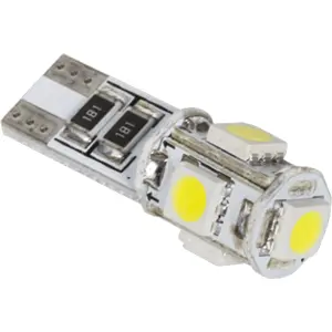Lâmpada LED T10 W2.1x9.5d W5W 5×SMD5050 12V 1.8W 45lm CANbus