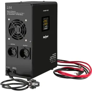 Inversor de pared 12VDC ➝ 230V onda senoidal pura 1000VA 700W c/ función de UPS