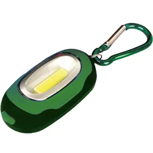 Lanterna LED COB 1W c/ mosquetão (2xCR2032)