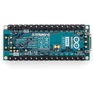 Microcontrolador Arduino Nano ESP32 com pinos soldados