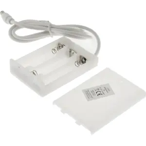 Suporte de pilhas 3xAA caixa fechada c/ interruptor e ficha DC 5.5x2.1mm