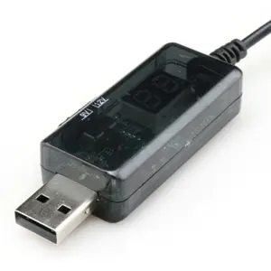 Conversor DC/DC Step-UP USB 5V -> 9V/12V (1A/0.8A) - cabo de 80cm e fichas DC