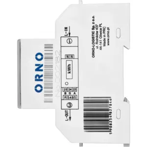 Medidor digital de consumo de energia monofásico (100A) c/ RS485 para calha DIN