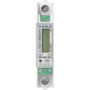Medidor digital de consumo de energia monofásico (100A) para calha DIN