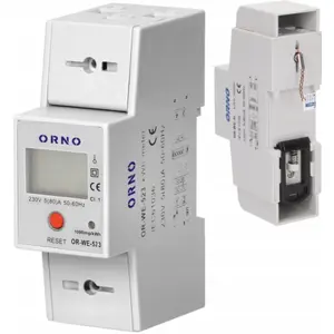 Medidor digital de consumo de energia monofásico (80A) c/ RS485 para calha DIN