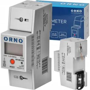 Medidor digital de consumo de energia monofásico (80A) c/ RS485 para calha DIN