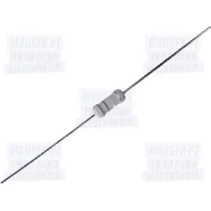 Resistência de filme metálico 1.2kR 2W ±5% Ø5x12mm