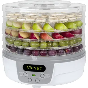Deshidratador de alimentos digital 250 W (5 bandejas) Ø320mm