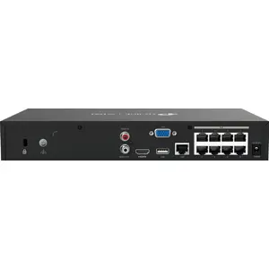 Gravador de Vídeo NVR c/ PoE(53W) p/ câmaras IP 8MPx - 8 canais