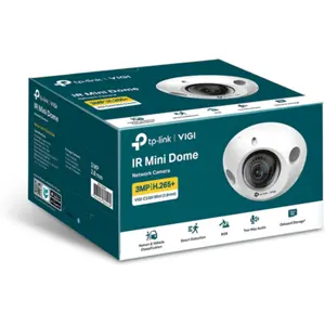 Câmara IP (Ethernet c/ PoE) Dome 3MP 2.8mm IR 30m - p/ interior IK08