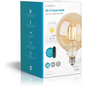 Lâmpada tipo filamento LED Smart WiFi E27 G125 18000-3000K 7W 806lm (compatível c/ Tuya) SmartLife