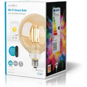 Lâmpada tipo filamento LED Smart WiFi E27 G125 18000-3000K 7W 806lm (compatível c/ Tuya) SmartLife