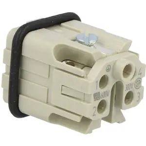 Ficha macho HDC Han A  5 pinos 4+PE (size 3A)