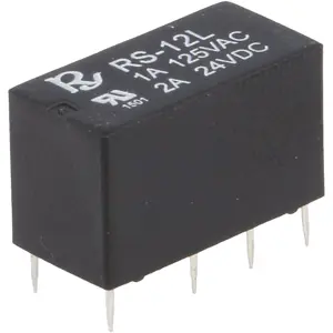 Relé 12VDC 2A DPDT (8 pines)