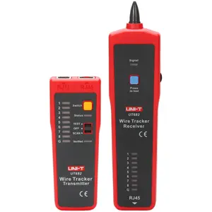 Localizador/Testador de cabos de rede (RJ45/RJ11) c/ gerador de tons