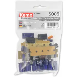 Kit de 50 condensadores eletrolíticos variados