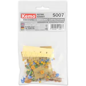 Kit de 100 condensadores cerâmicos