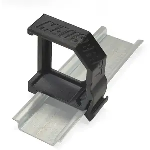 Suporte de calha DIN para Shelly Plus / Gen3 e Z-Wave [Flame Retardant] - preto - 90º