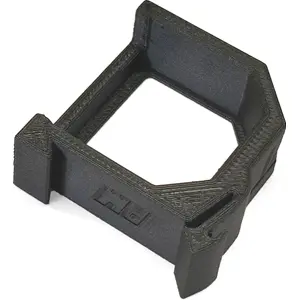 Suporte de calha DIN para Shelly EM [Flame Retardant] - preto - 90º
