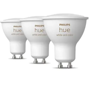 Lâmpada inteligente BT/Zigbee GU10 RGB+W CCT (2000-6500K) 5.7W 350lm [3 unidades]