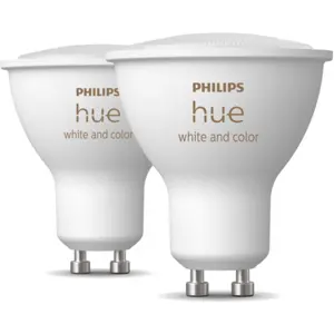 Lâmpada inteligente BT/Zigbee GU10 RGB+W CCT (2000-6500K) 5.7W 350lm [2 unidades]