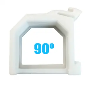 Suporte de calha DIN para Shelly EM [Flame Retardant] - Branco - 90º