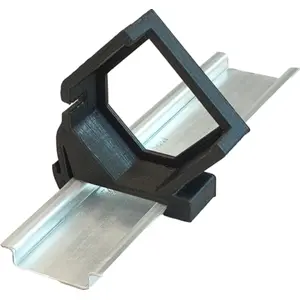 Suporte de calha DIN para Shelly Plus / Gen3 e Z-Wave [Flame Retardant] - preto - 45º