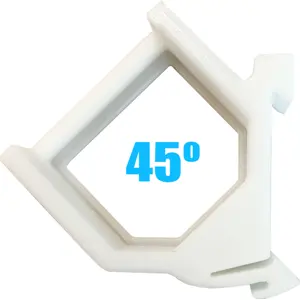 Suporte de calha DIN para Shelly EM [Flame Retardant] - Branco - 45º