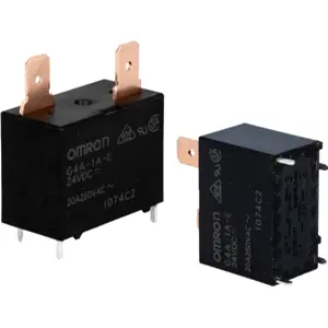 Relé 24VDC 20A SPST-NO (4 pinos + 2 Faston)