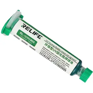 Máscara de barniz UV para reparación y aislamiento de cables y pistas PCB - verde - 23g