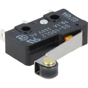 Microswitch com patilha 14.5mm + rodizio SPDT 10A 250VAC IP40
