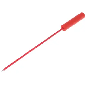 Punta de prueba de precisión 1mm c/ conexión banana 4mm - roja - 155mm