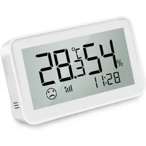 Sensor de temperatura e humidade sem fios Zigbee c/ display LCD