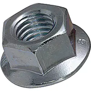 Porca com flange sextavada em inox M6