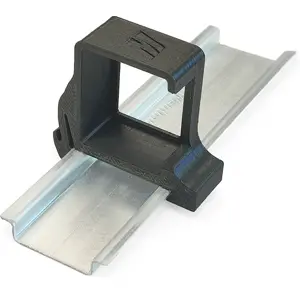 Suporte de calha DIN para Shelly Mini [Flame Retardant] - preto