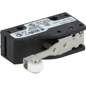 Microswitch industrial com patilha R37.5mm e rolamento (IP40) SPDT 250VAC 6A - Pizzato Elettrica MK V11D42