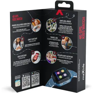 Smartwatch 4G c/ GPS de segurança para crianças + WiFi + câmera - azul