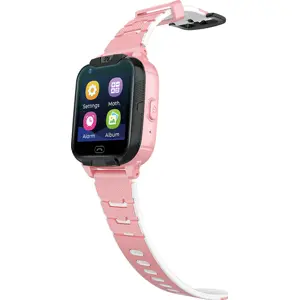 Smartwatch 4G c/ GPS de segurança para crianças + WiFi + câmera - Rosa