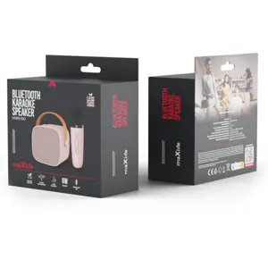 Conjunto Karaoke Bluetooth con altavoz 6W + micrófono - Rosa