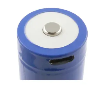 Bateria Li-ion 26650 3.7V recarregável por USB-C - 5000mAh - Ø26.6x71mm