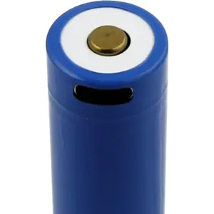 Bateria Li-Ion 18700 3,7V recarregável por USB-C - 3300mAh - Ø18x70mm